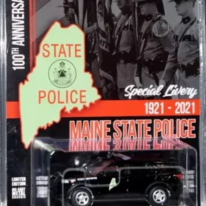 Maine State Police 100th anniversary special edition book with historical and modern images.
