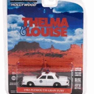 Thelma & Louise 1963 Plymouth Gran Fury toy car in packaging.