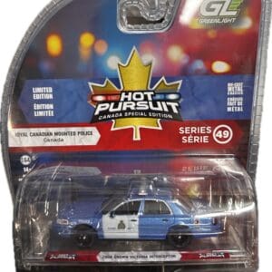Toy RCMP Crown Victoria police car packaging