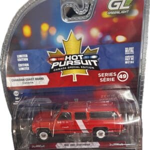 Packaged red Canadian Coast Guard toy SUV
